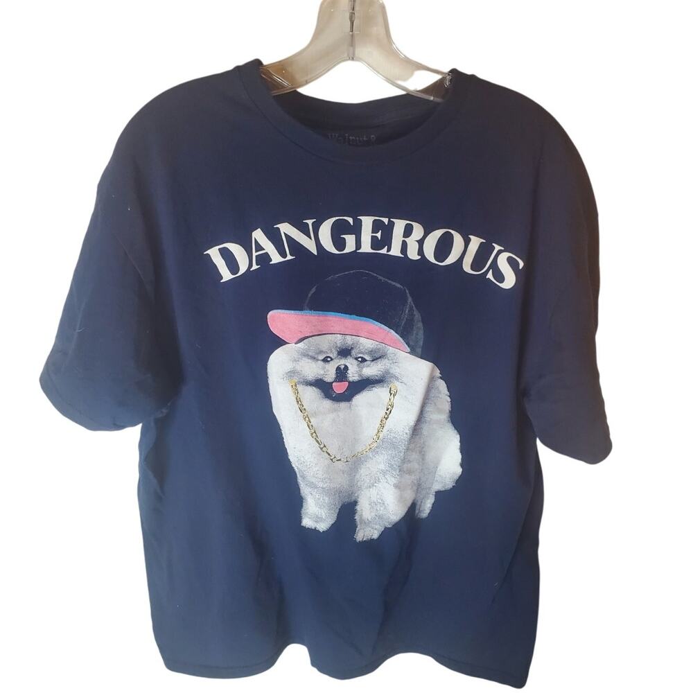 Walnut & 39th Dog DANGEROUS Graphic Tee, XL